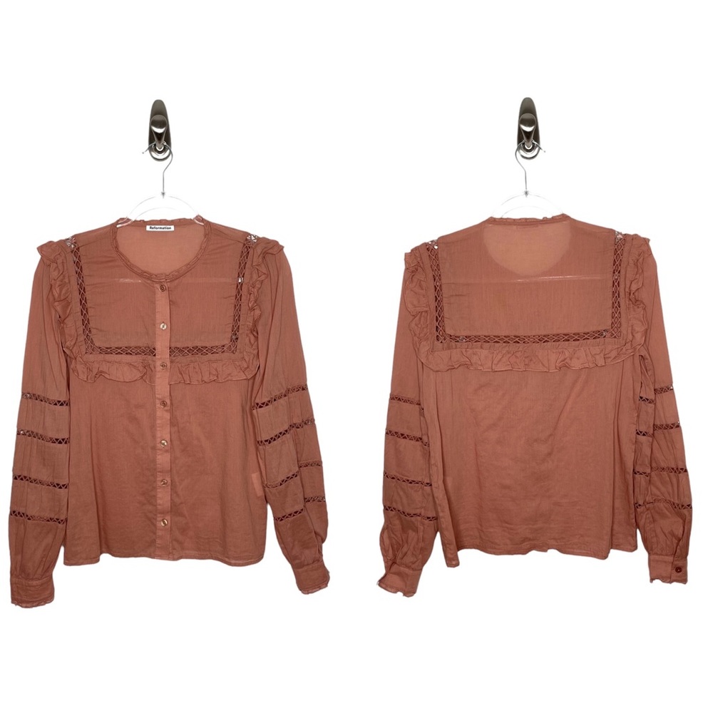 Reformation Rust Blouse